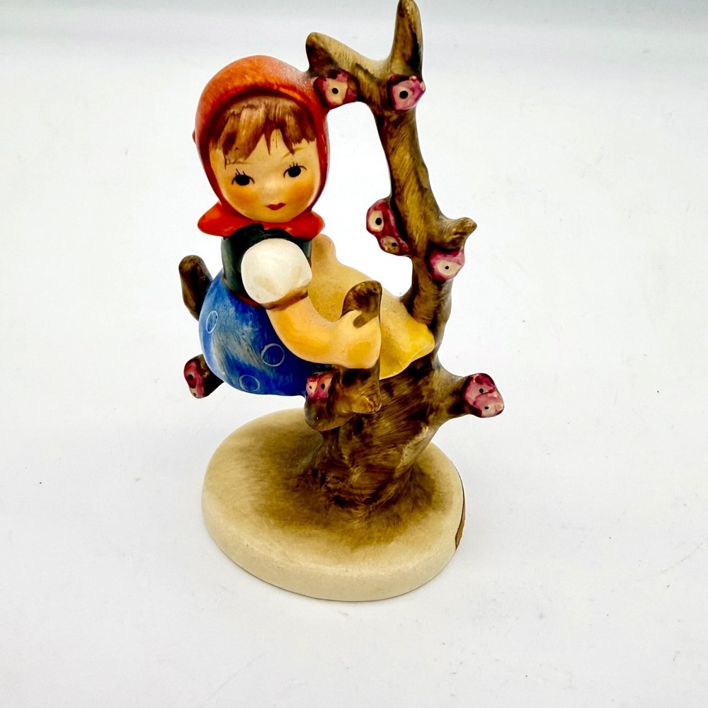 Vintage Goebel Hummel Apple Tree Girl 141 3/0 TMK3 W Germany Ceramic 4" Crazed
